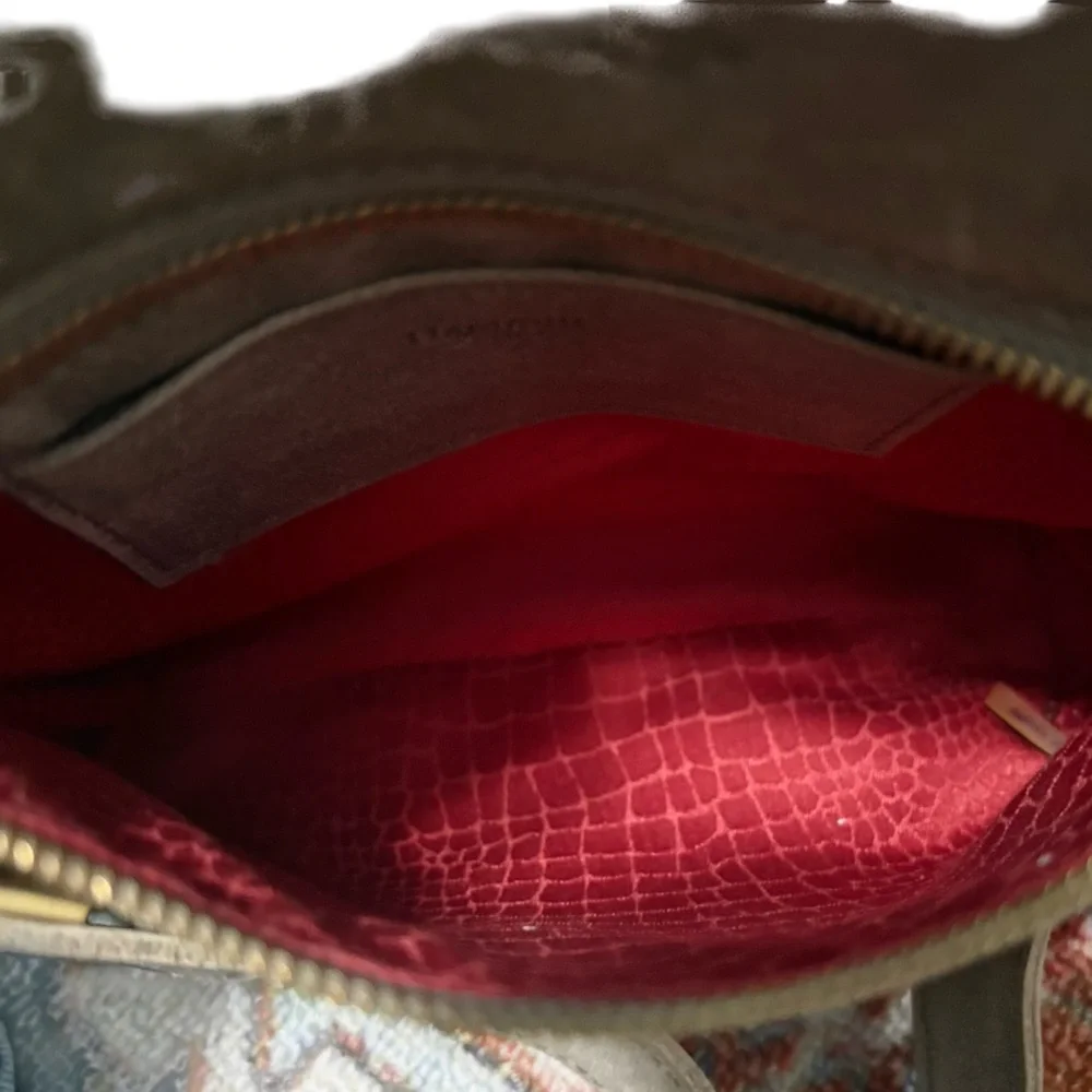 Hammitt Tony Small Pewter/Brushed Gold Red Zip - Picture 12 of 15